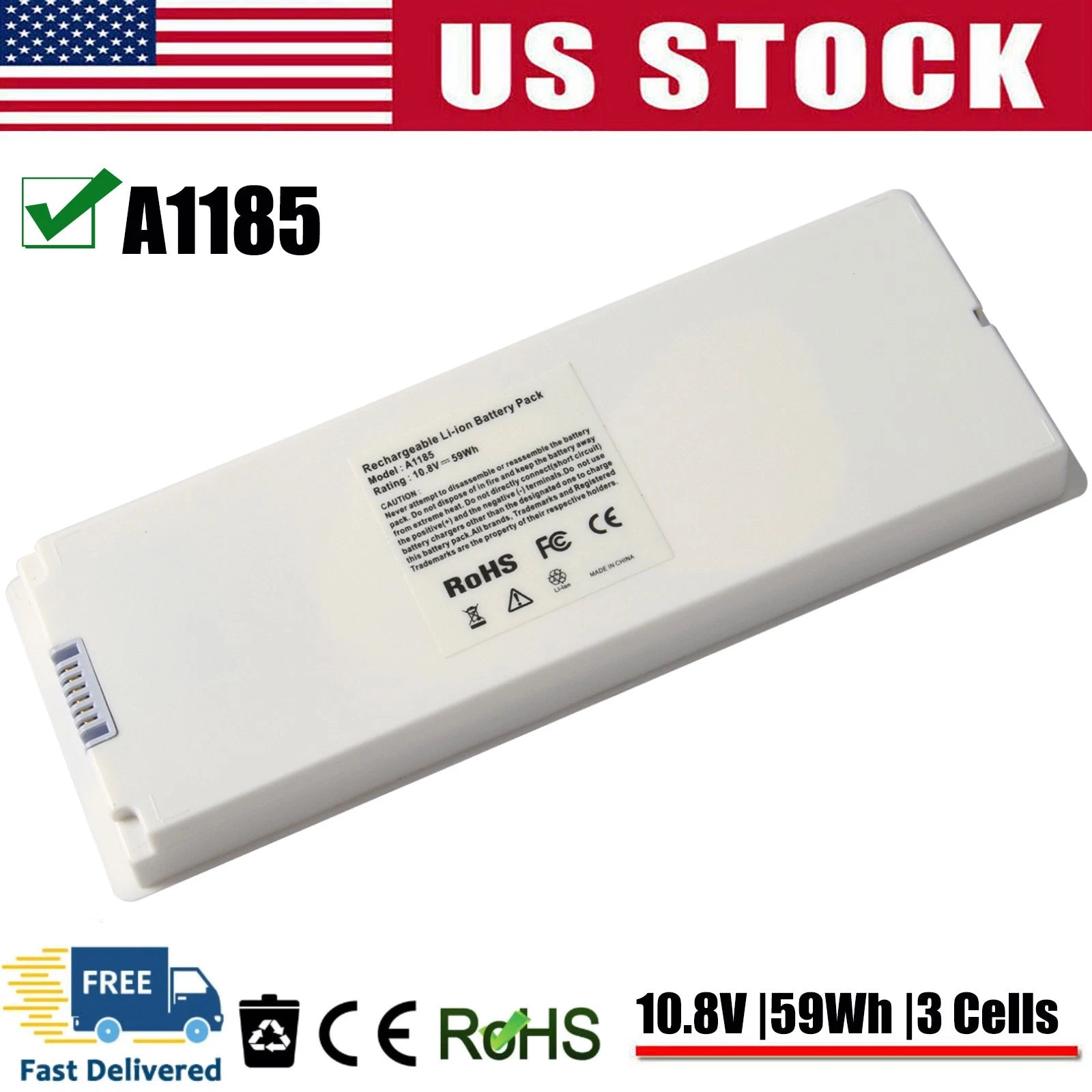 ?NEW Battery for Apple MacBook 13" A1185 A1181 (2006 2007 2008 2009) MA566 MA561
