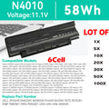 LOT OF N5010 Battery For Dell Inspiron N4110 N4010 N5110 N7110 M5010 J1KND 6Cell