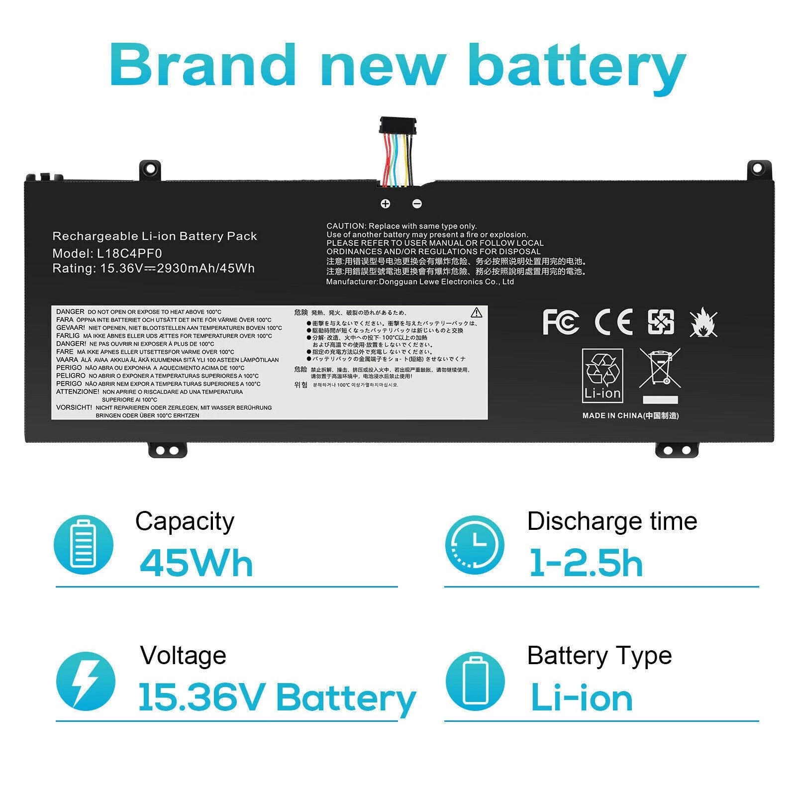 ?L18D4PF0 L18C4PF0 L18M4PF0 Battery For Lenovo ThinkBook 13S-IWL 14S-IWL 13S-IML