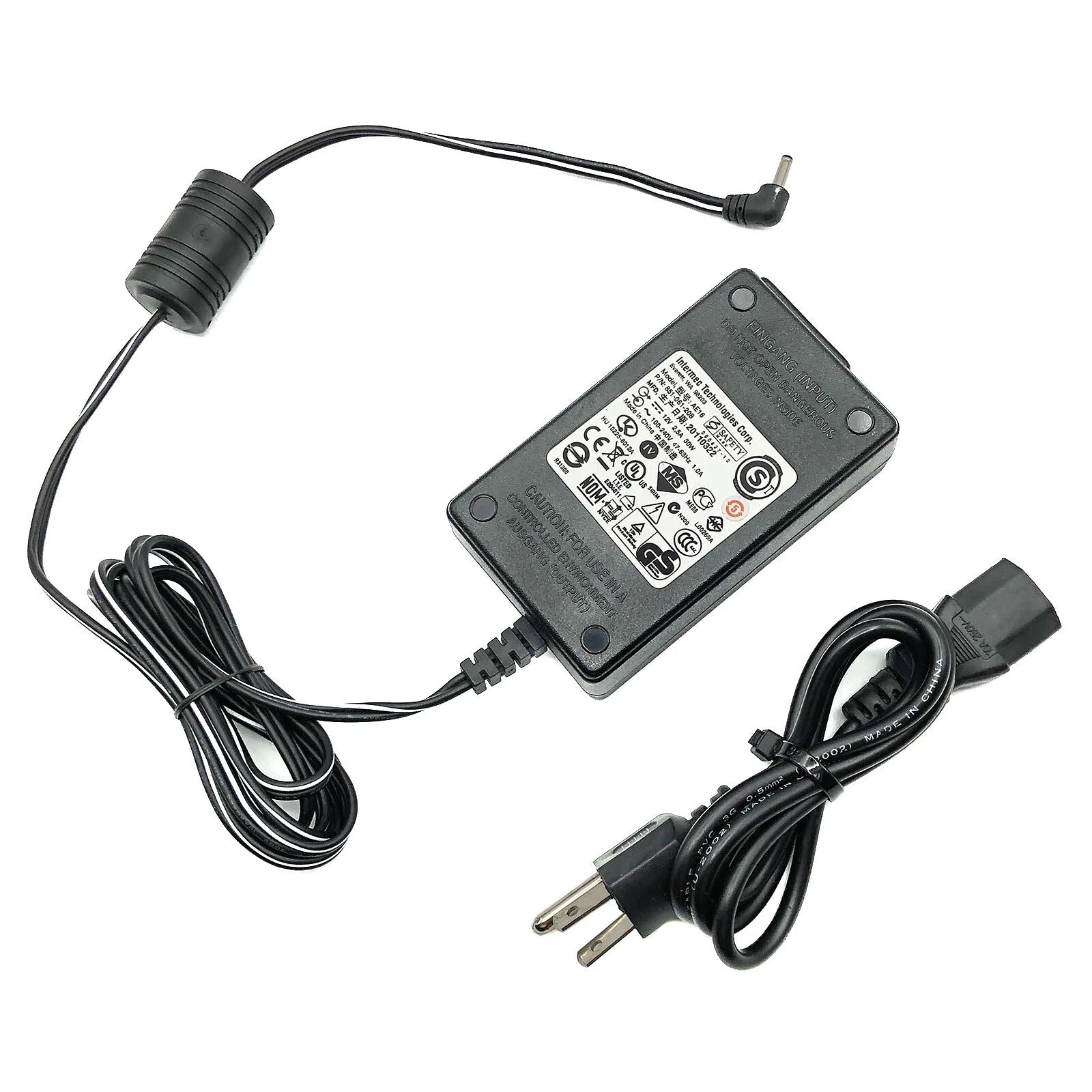 Open Box Original Intermec AE16 AC Power Supply Adapter 12V 2.5A 30W Charger