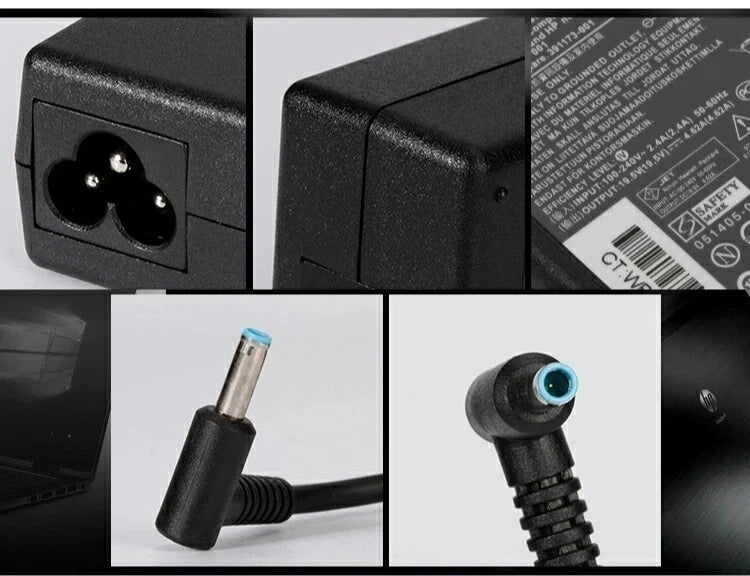 Genuine OEM 90W 19.5V 4.62A HP AC Adapter Charger 709986-003 710413-001 Blue Ti