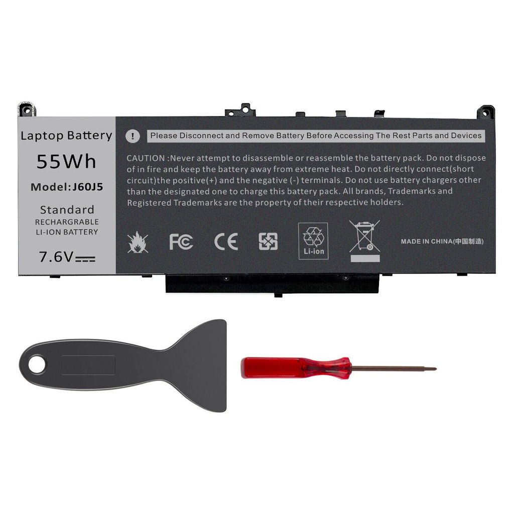 Battery J60J5 MC34Y For Dell Latitude E7270 E7470 WYWJ2 GG4FM 451-BBSY 451-BBSX