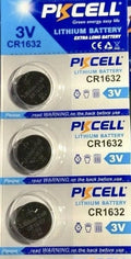 CR1632 PKCELL / 1632 ECR1632 3V BUTTON COIN CELL (3 BATTERIES) USA Seller