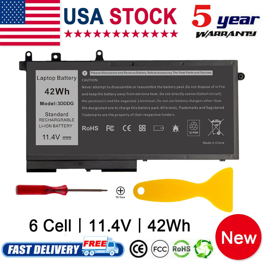 3DDDG Battery for Dell Latitude E5280 E5480 E5490 E5580 5590 93FTF 049XH