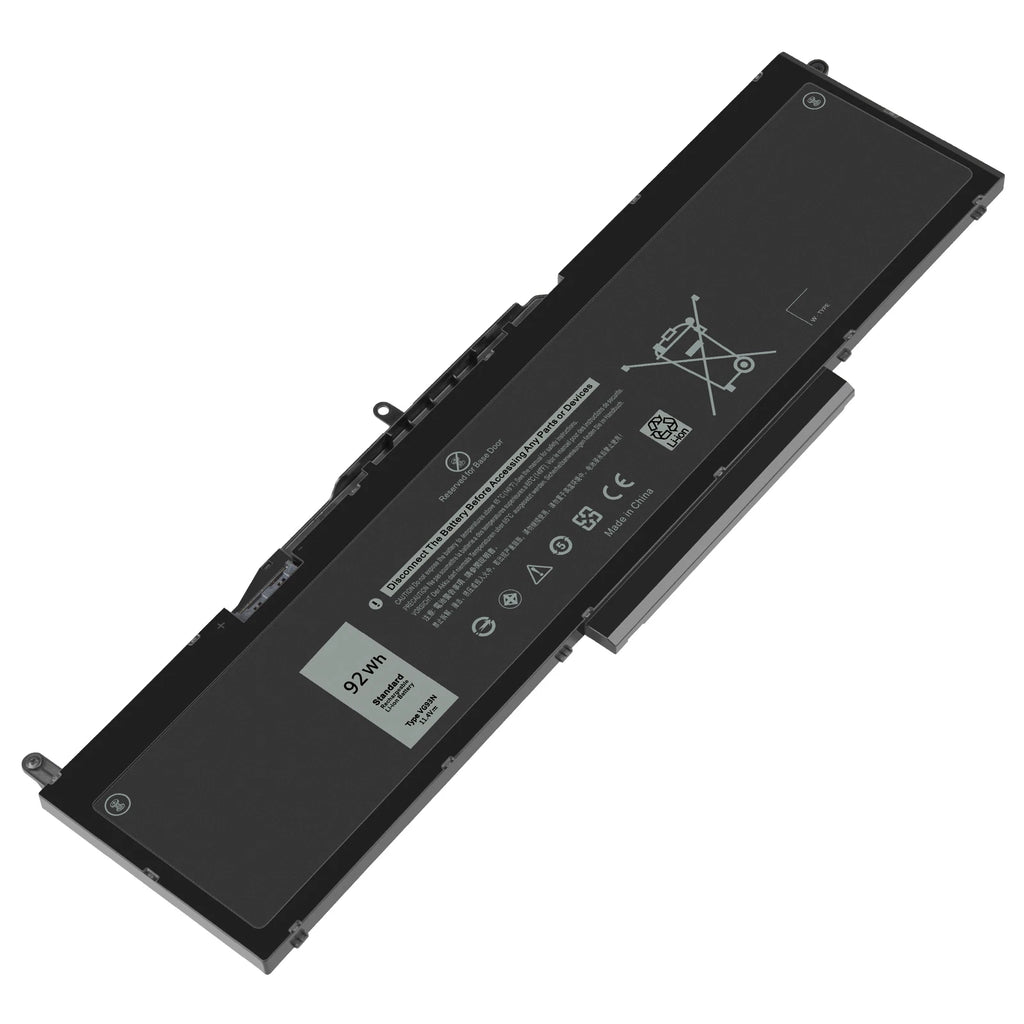 92WH VG93N Battery For Dell Precision 15 3520 3530 Latitude 15 5580 5590 5591