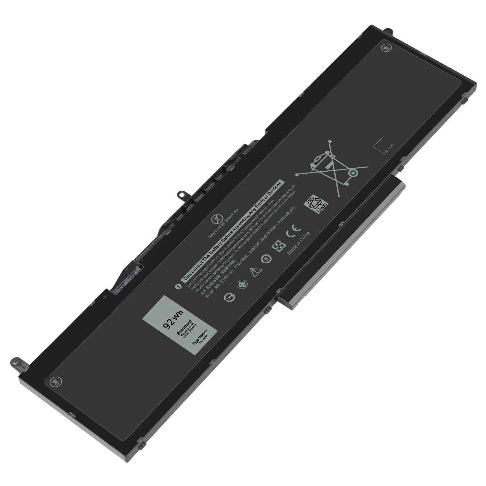 92WH VG93N Battery For Dell Precision 15 3520 3530 Latitude 15 5580 5590 5591