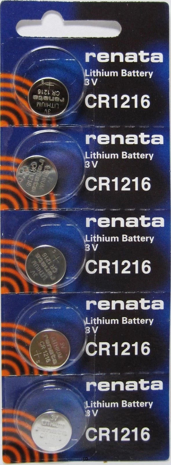 CR 1216 RENATA WATCH BATTERY (5 piece) ECR1216 FREE SHIPPING Authorized Seller