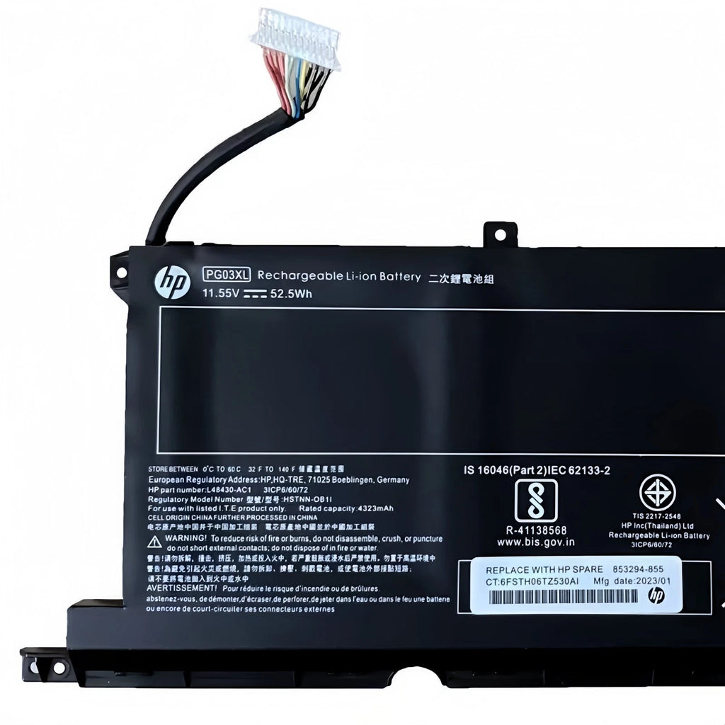 Genuine PG03XL Battery for HP Pavilion Gaming 15-DK 15T-DK 15-EC L48495-005 OEM