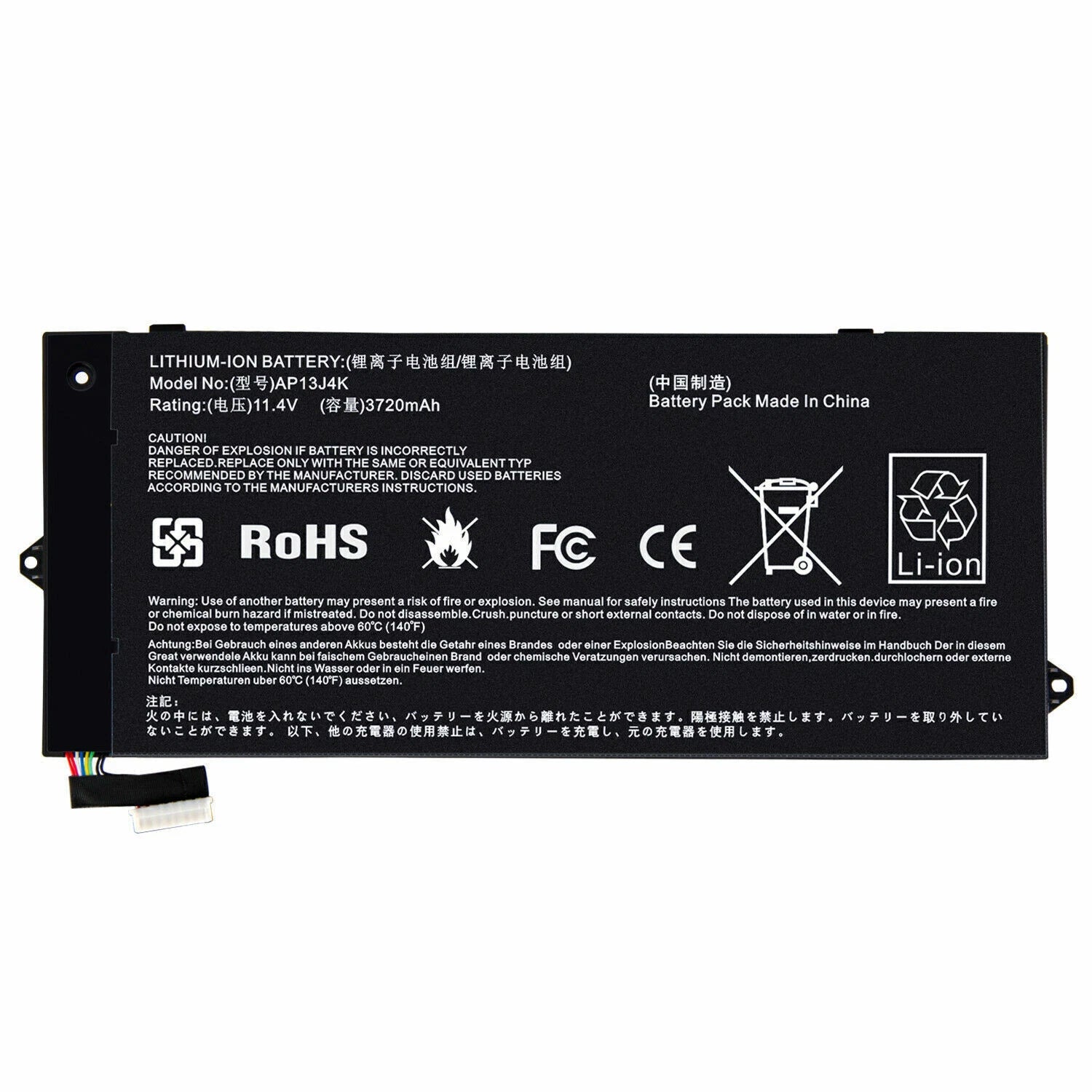 AP13J4K Battery for Acer Chromebook 11.6" C720 C740 C720-2848 14 CB3-431 F