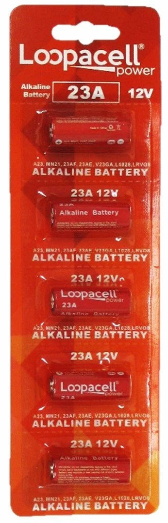 5 PCS FRESH Loopacell A23 23A/A23/E23A/GP23A/MN21 12V Alkaline Battery