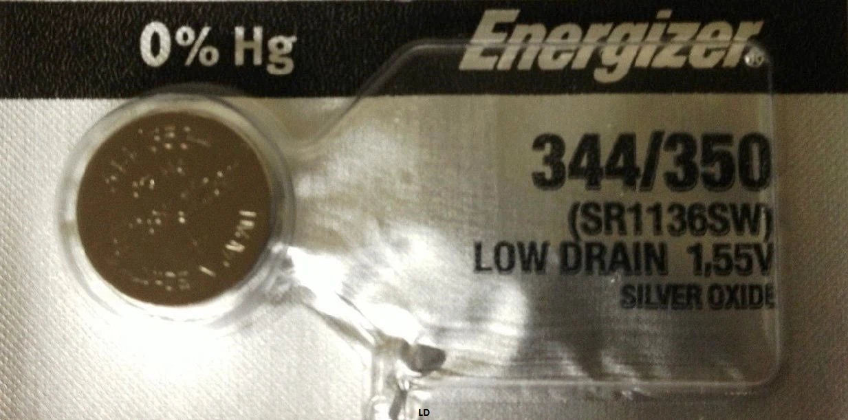 ENERGIZER 344/350 SR1136SW WATCH BATTERIES 344 350 (10 piece) NEWAuthorizeSeller