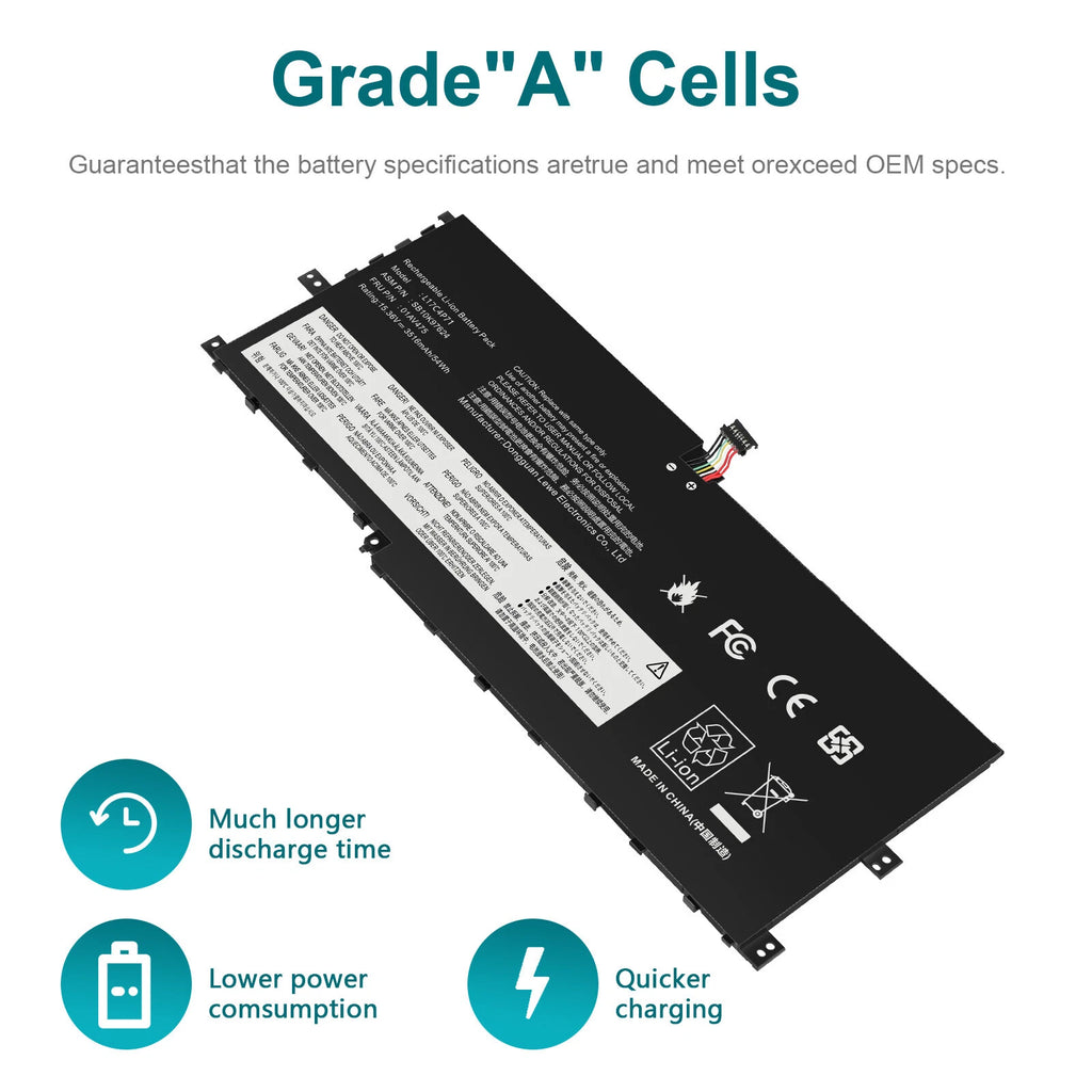 ?L17C4P71 L17M4P71 SB10K97624 Battery For Lenovo ThinkPad X1 Yoga 3rd Gen 2018