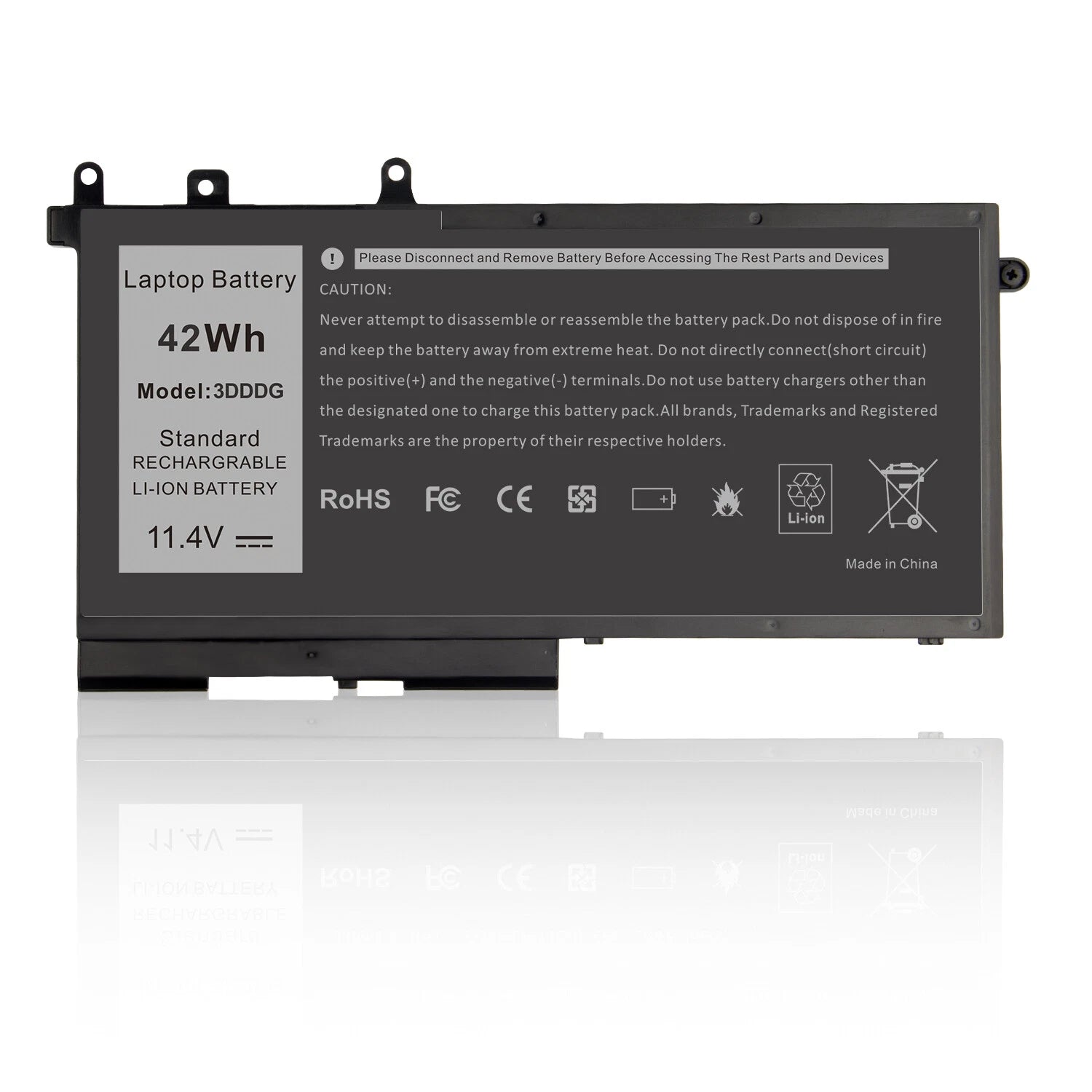 Battery 3DDDG for Dell Latitude 15 3520 3530 E5280 E5480 E5580 E5590 O3VC9Y