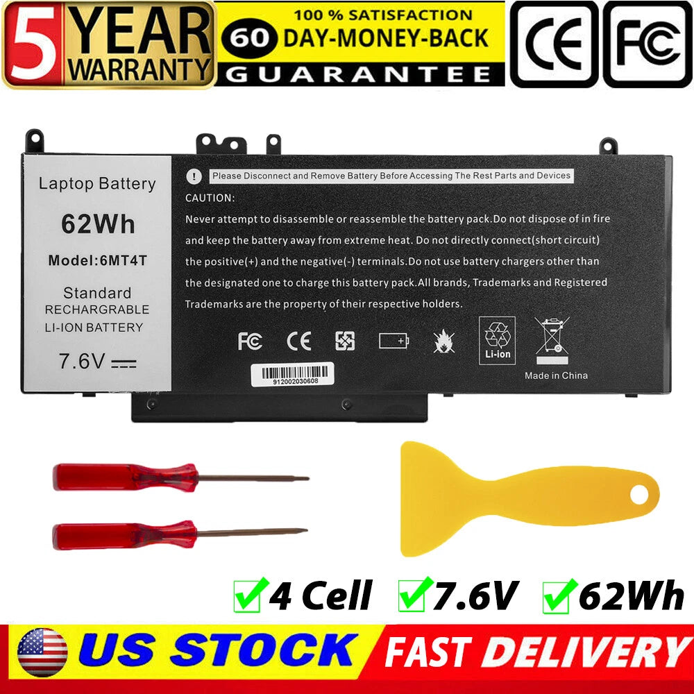 ?Battery 6MT4T for Dell Latitude E5470 E5570 79VRK 7V69Y TXF9M Notebook