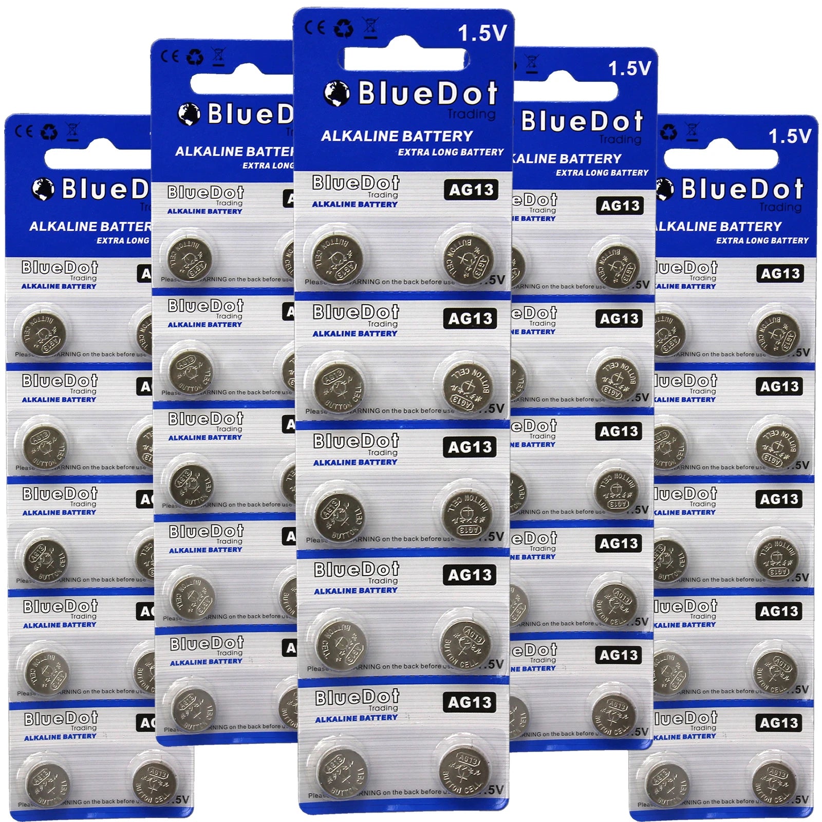 FIFTY (50) L1154 AG13 LR44 357 A76 BATTERY WHOLESALE RETAIL CARD SHIPS FROM USA