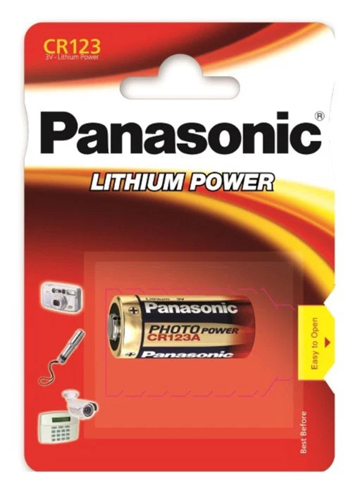 12 Pcs Panasonic CR123a CR 123 3V Lithium Battery Replaces EL123 K123A