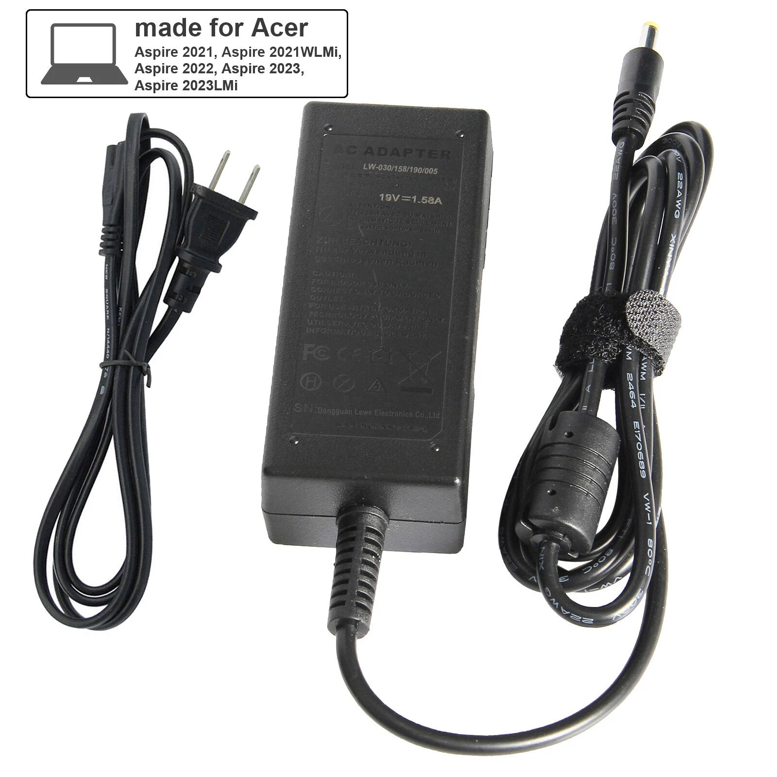 30W Adapter Charger For HP Compaq Mini 110-1000 210-1091NR 700 CQ10 Power Cord