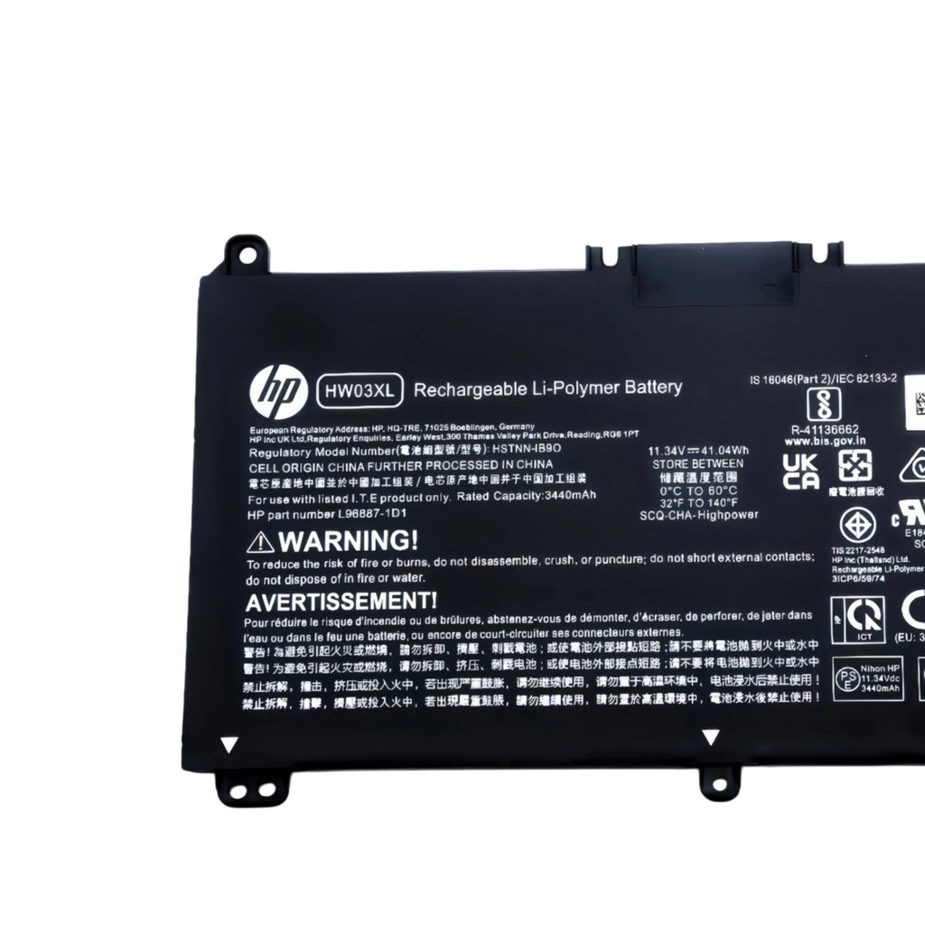 Genuine 41.04Wh HW03XL Battery For HP Pavilion 15-EG 15-EH 17-CN 17-CP HW03041XL