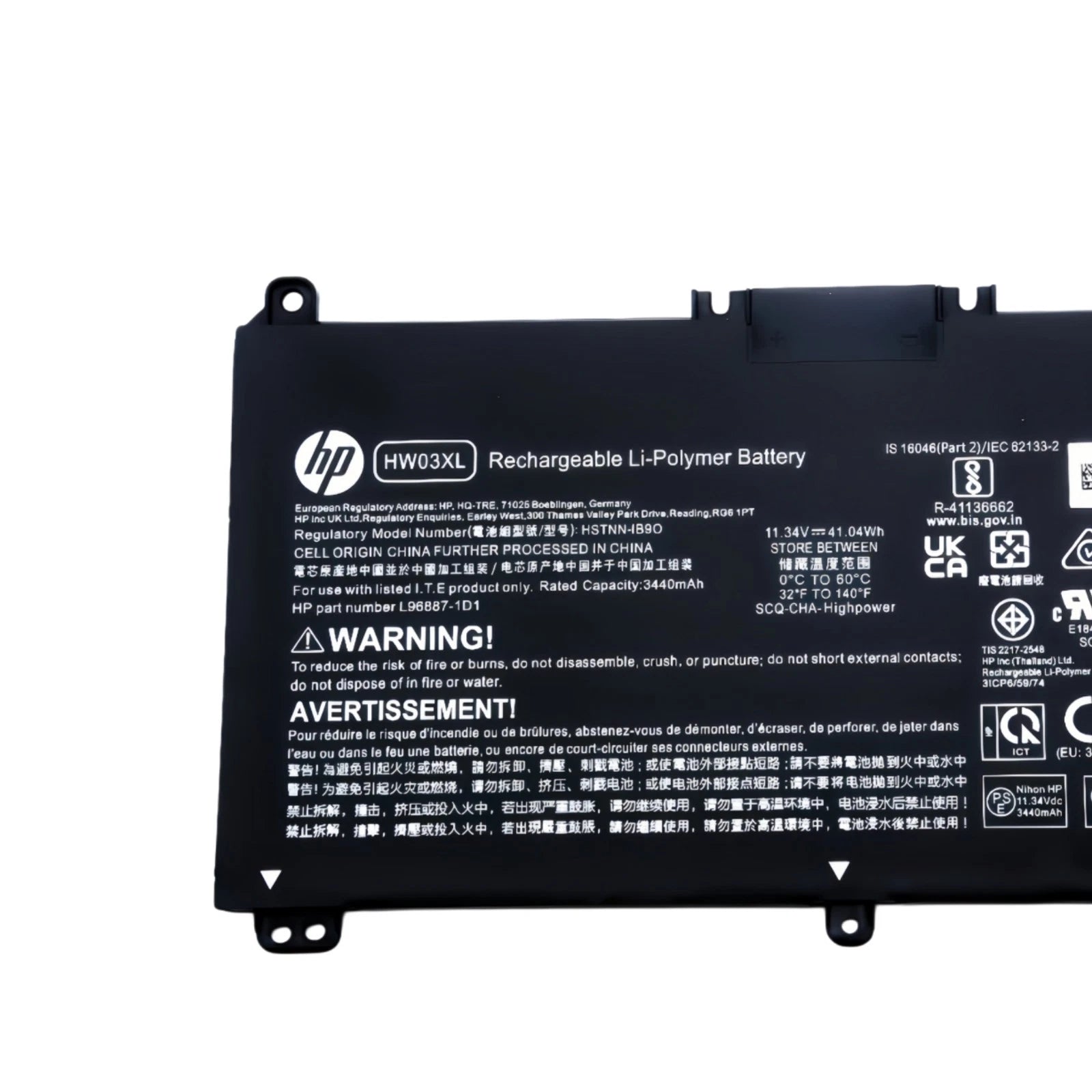 Genuine 41.04Wh HW03XL Battery For HP Pavilion 15-EG 15-EH 17-CN 17-CP HW03041XL