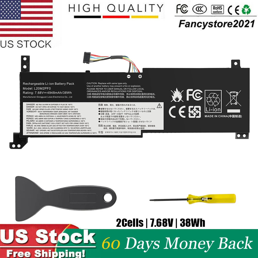 38Wh L20M2PF0 L20C2PF0 L20M2PF8 L20L2PF0 L20B2PF0 Battery for Lenovo Ideapad