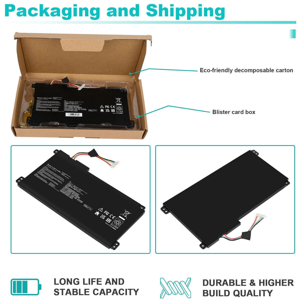 ?LOT BATTERY B31N1912 FOR ASUS VIVOBOOK 14 E410M E410MA E510M L410MA C31N1912 US