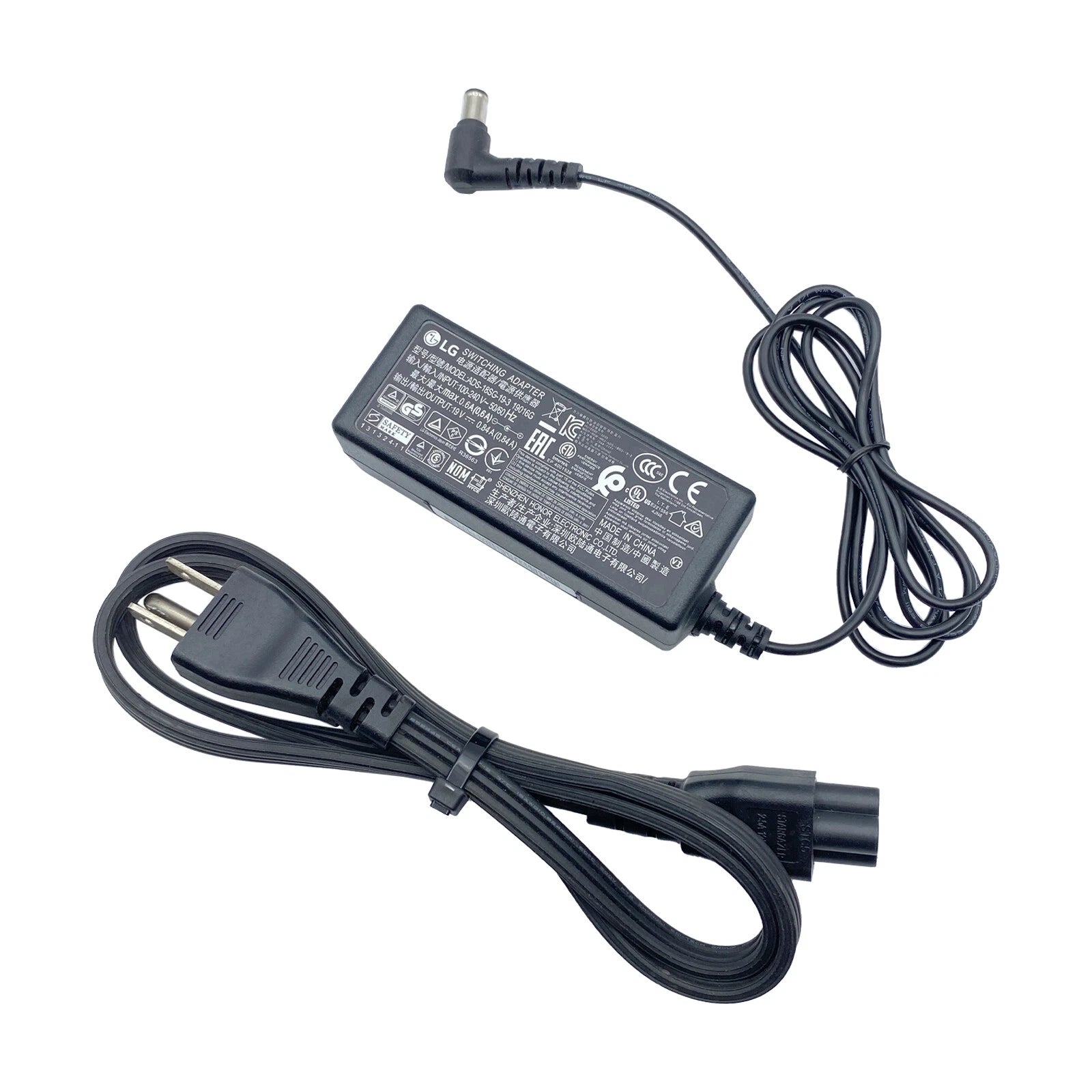 NEW Original LG AC Adapter ADS-18SG-19-3 19016G 19V 0.84A Monitor Power Supply