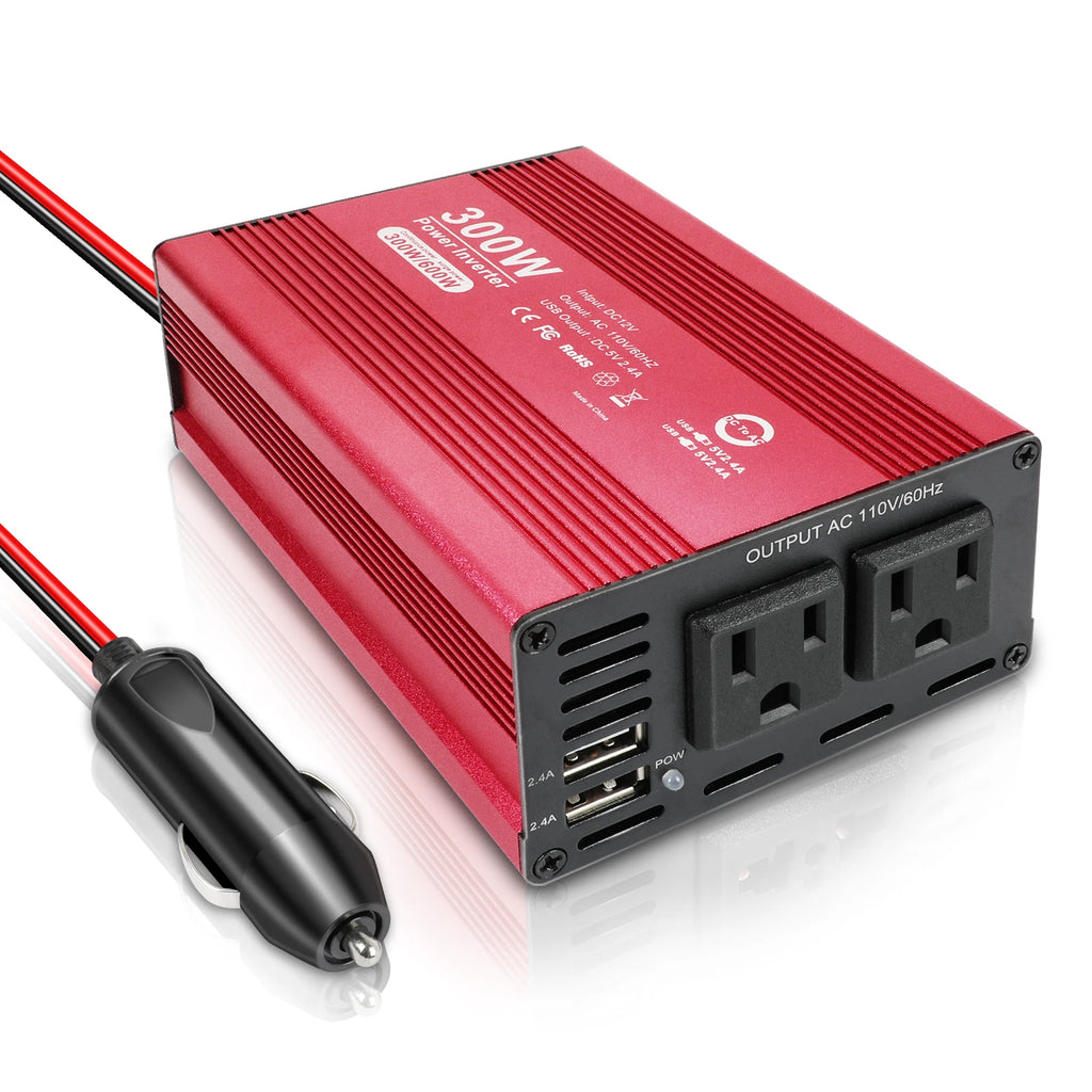Car Power Inverter 1000/2000 Watts DC 12V to AC 110V Converter Adapter Charger