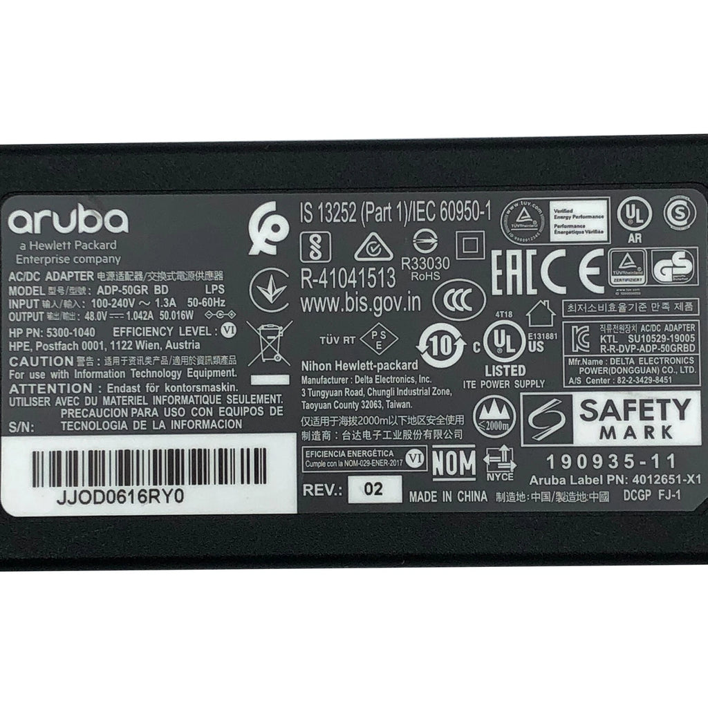 NEW Original Aruba 50W AC Power Supply 48V 1.042A ADP-50GR BD??1 YEAR WARRANTY