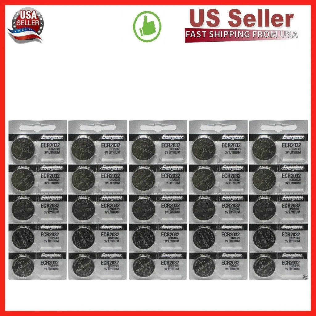 BOX OF 100 ENERGIZER CR2032 WATCH BATTERIES 3V LITHIUM --EXP 2036 w/Tracking