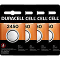 4 Pcs Duracell 2450 DL2450 CR2450 3V Coin Cell Lithium Button Battery