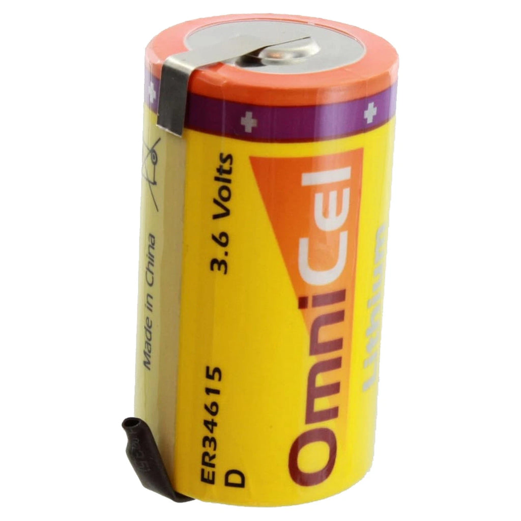 4x OmniCel ER34615 3.6V 19Ah D High Energy Lithium Battery Tabs Meter Telematics