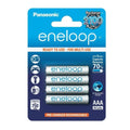 Panasonic Eneloop AAA 4 BK-4MMCE/4BE Rechargeable Batteries min 750 mAH