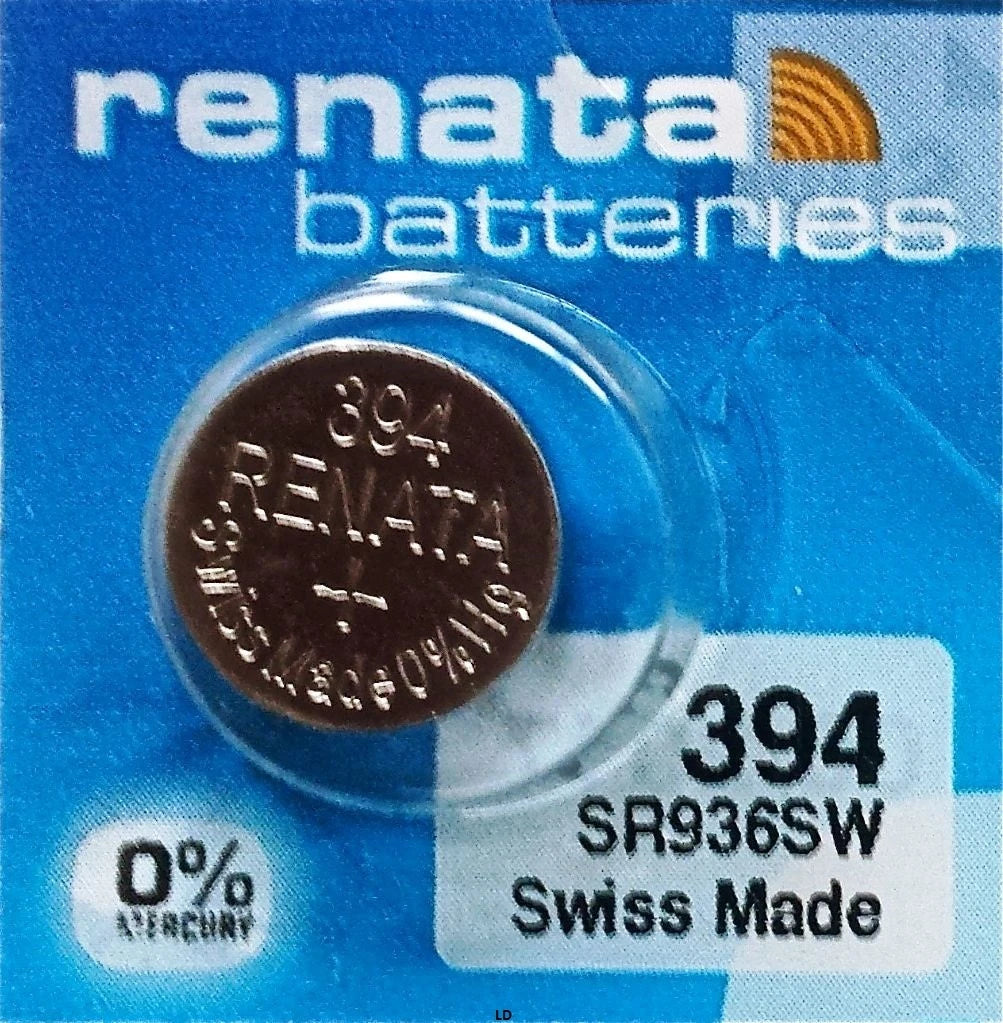 394 RENATA WATCH BATTERIES SR936SW (5 Pieces) New packaging Authorized Seller