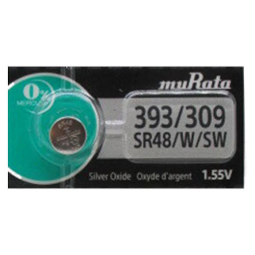 1 Murata 393 SR48W 309 SR754 LR754 LR48 AG5 193 V393 Battery - Replaces Sony