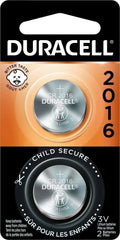 Duracell - 2016 3V Lithium Coin Battery - with bitter coating - 2 count