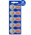 Murata CR2032 Battery 3V Lithium Coin Cell (40 Count) - Replaces Sony CR2032