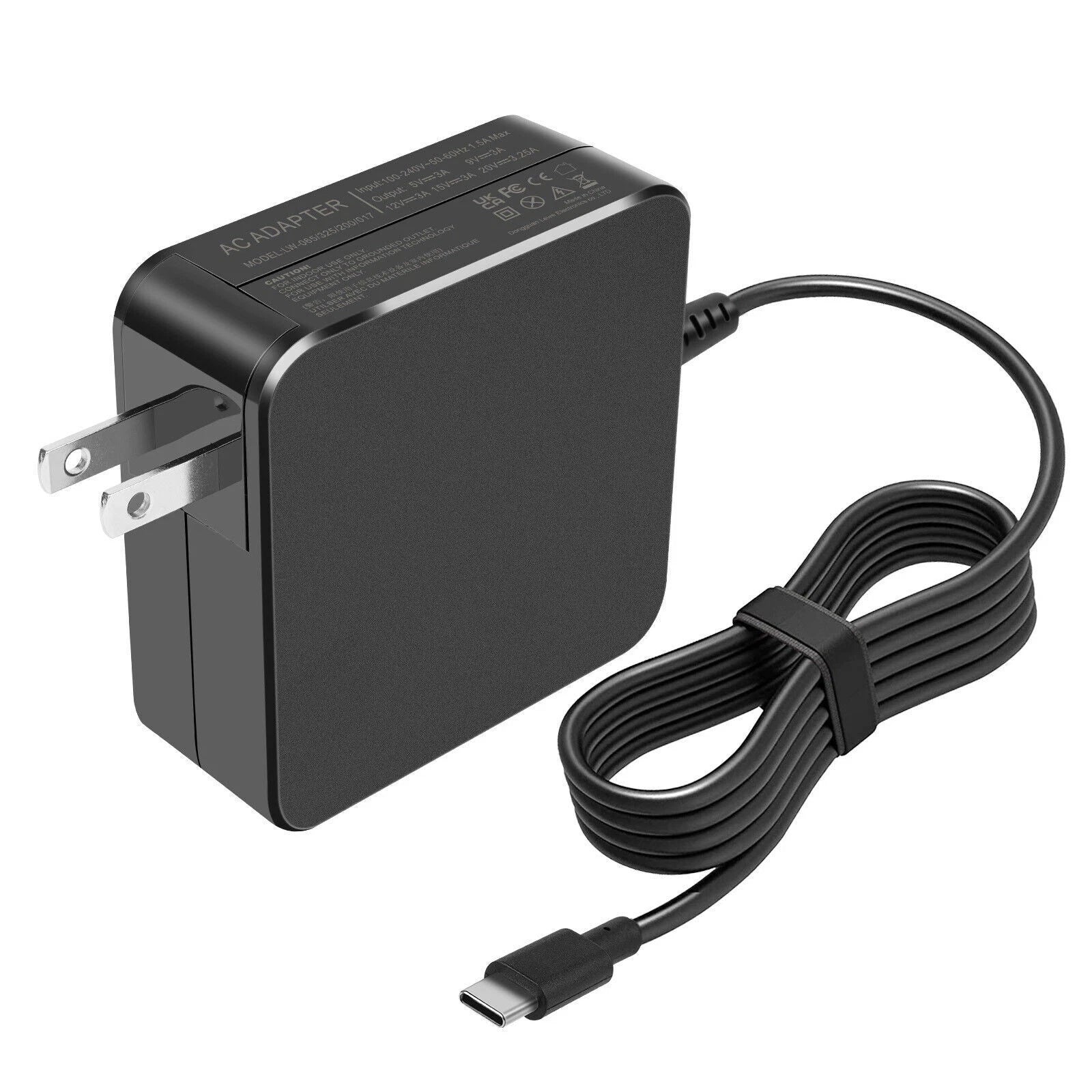 65W Type-C AC Adapter USB-C Charger For ASUS ZenBook/Chromebook/Transformer Book