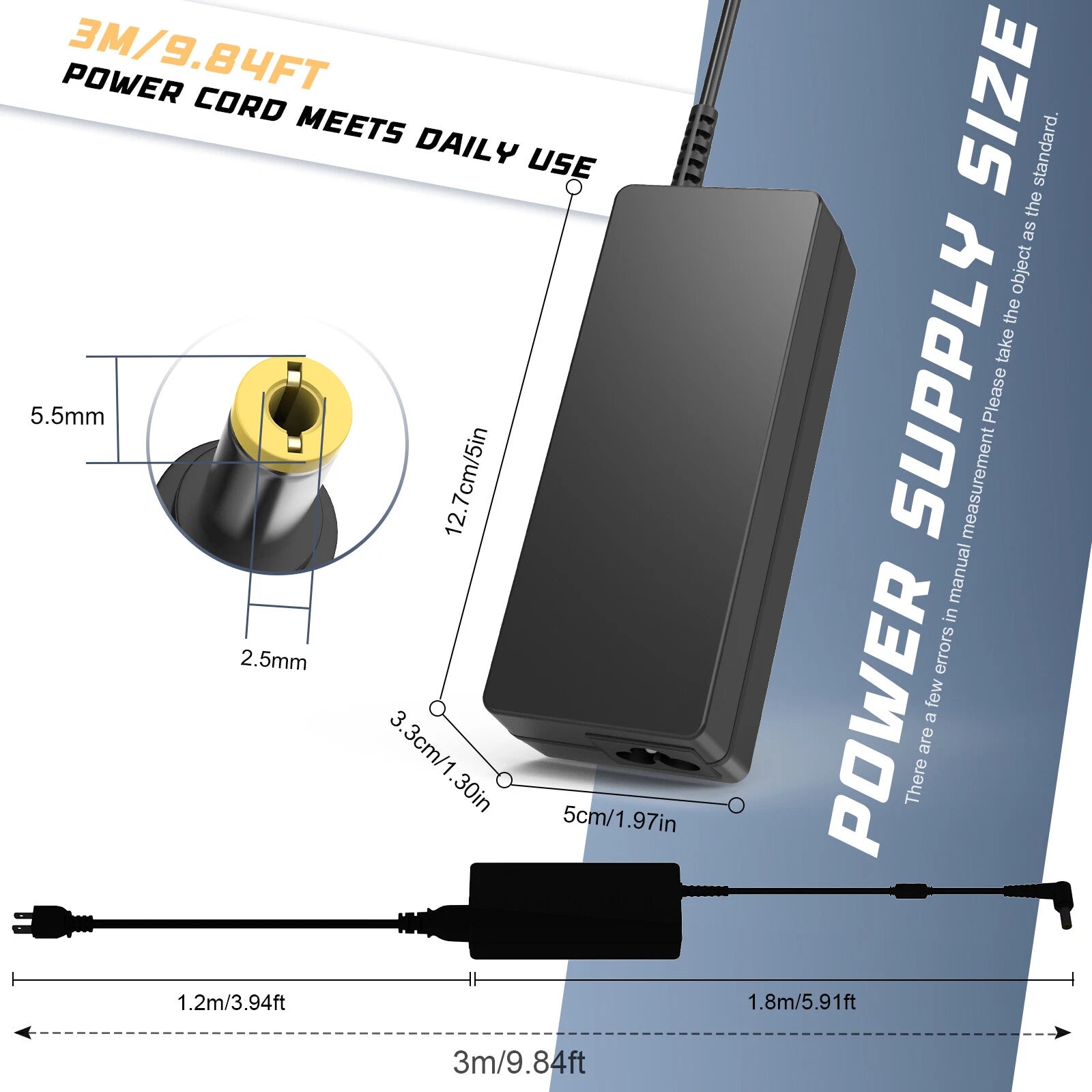 AC ADAPTER POWER CHARGER CF-LNDDC120 For Panasonic ToughBook CF-31 CF-18 CF-52