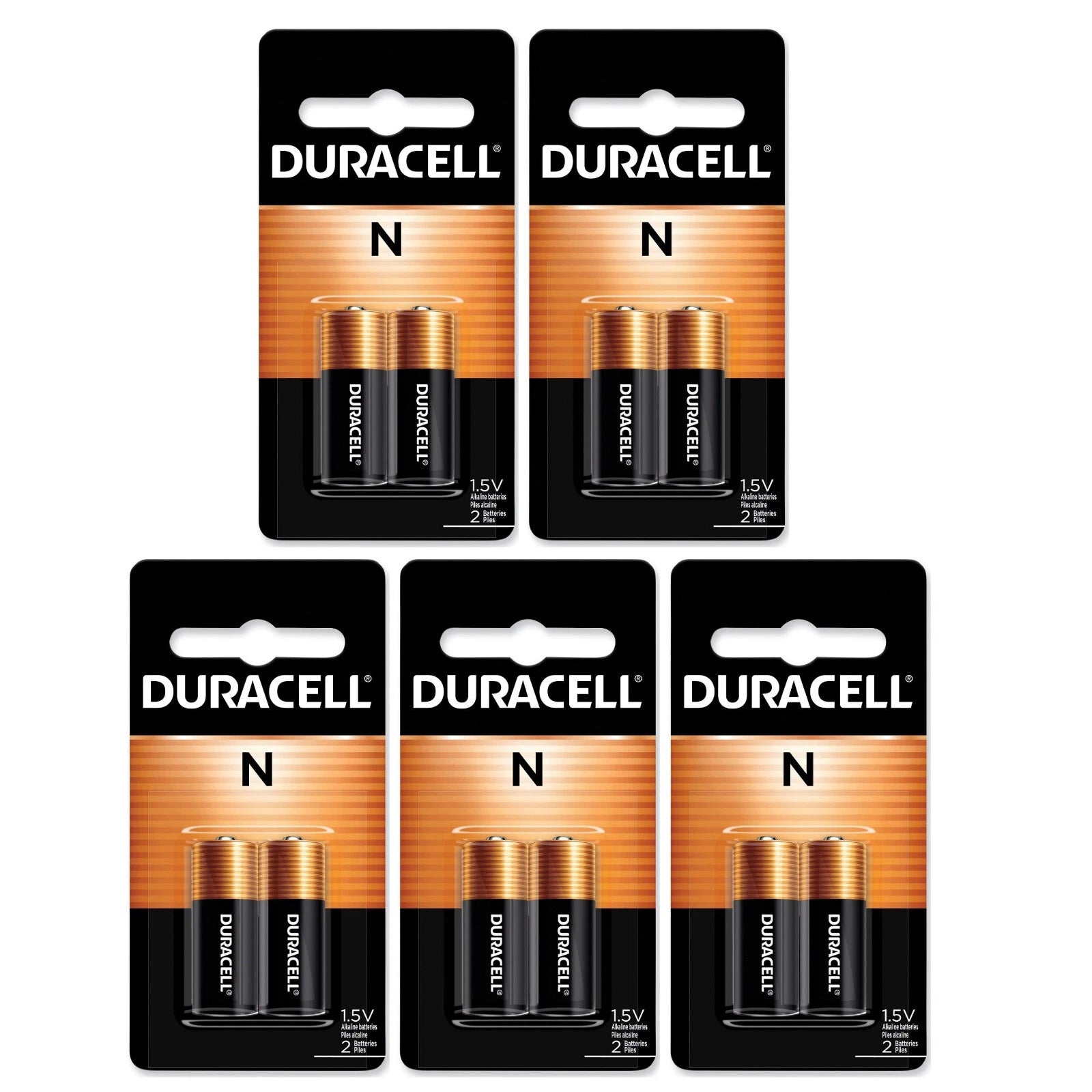 10 N Duracell 1.5V Alkaline Batteries ( Medical, LR1, E90, MN9100 )