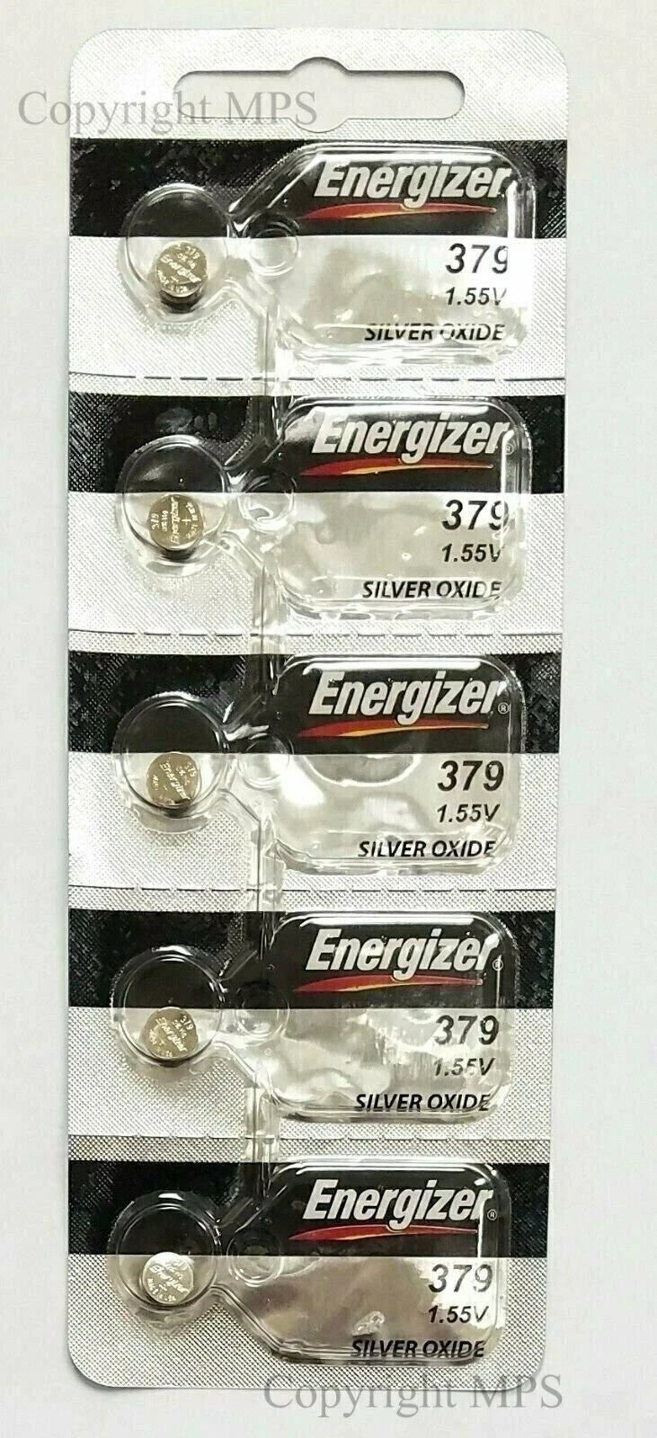 Energizer 379 (SR521SW) Silver Oxide Battery 1.55 Volt 2 Pcs
