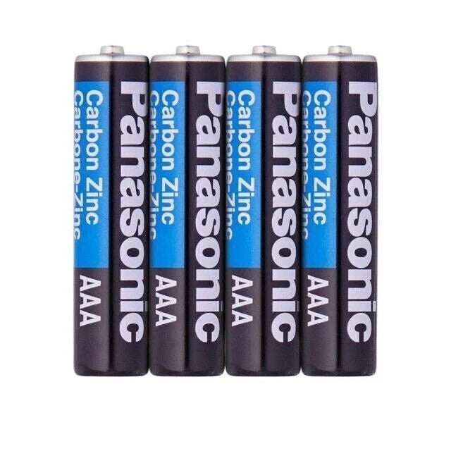8x Panasonic AAA 1.5V Batteries Heavy Duty Power Carbon Zinc Triple A -Exp. 2026