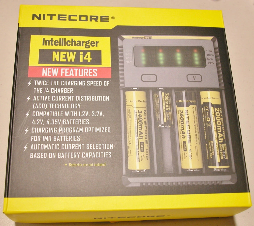 NEW NITECORE i4 Intellicharger Charger 18650 w/ 3 button top efest battery
