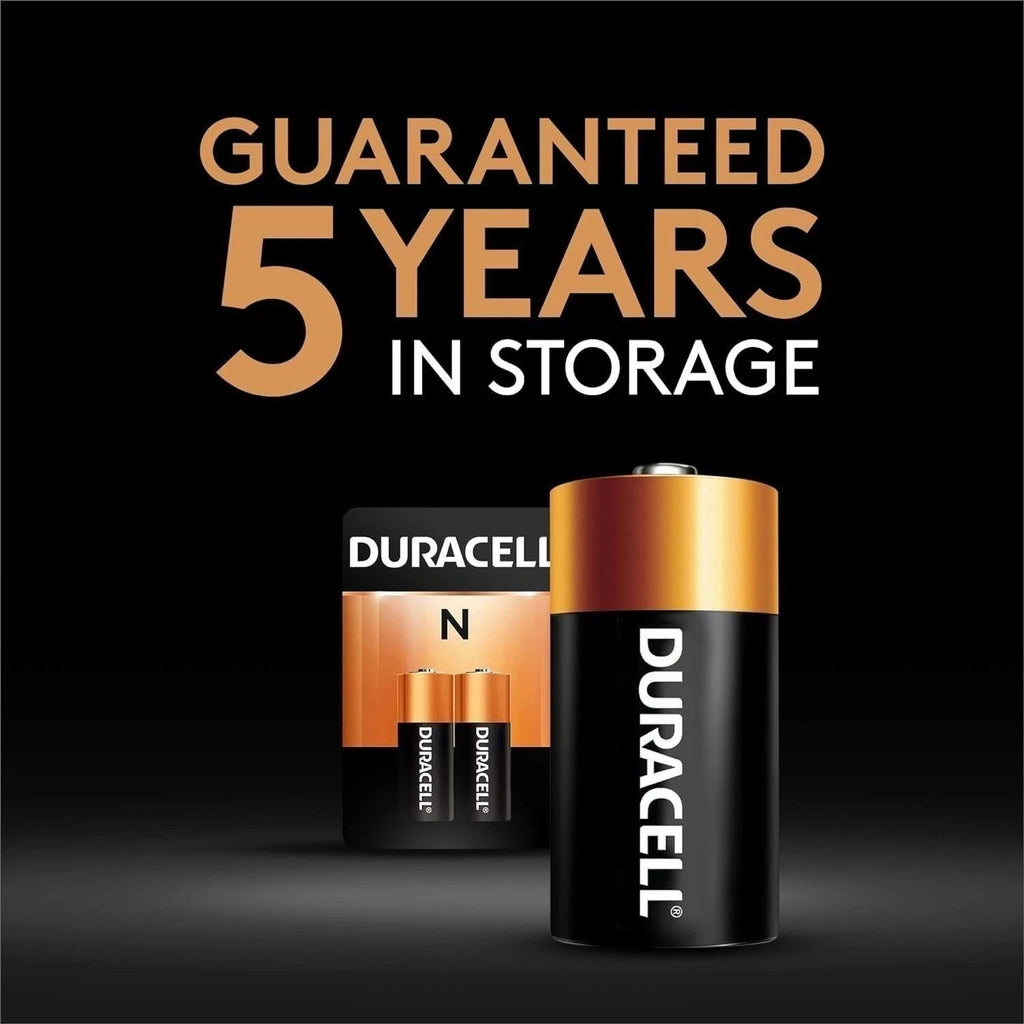 Duracell N 1.5V Alkaline Battery, 2 Count Pack, N 1.5 Volt Alkaline Battery,...
