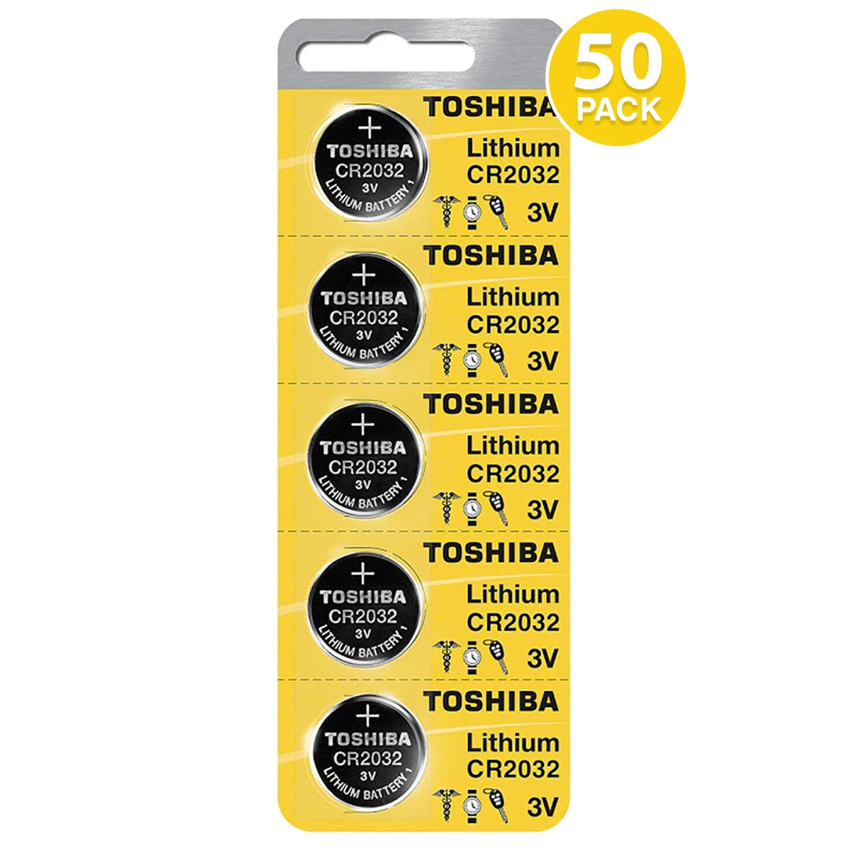 Lot of 50 Toshiba CR2032 Fresh Date CR2032 2032 Lithium 3V Batteries-EXP- 2034