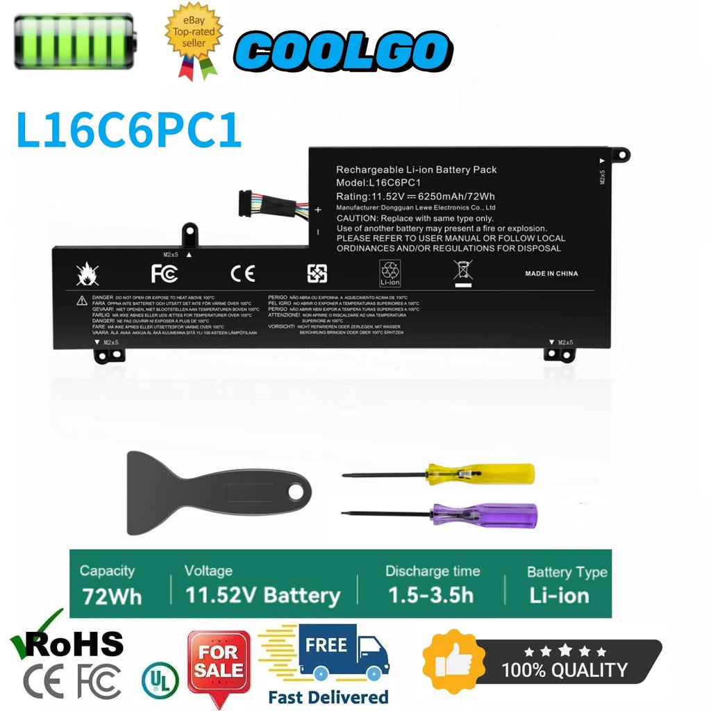 L16M6PC1 L16L6PC1 L16C6PC1 Battery For Lenovo Yoga 720-15 720-15Ikb 720-15Ikb