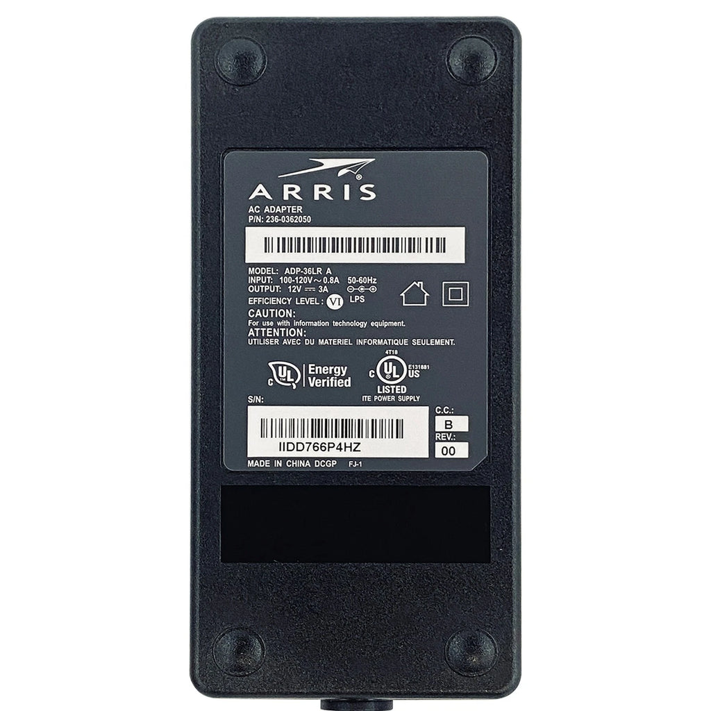 NEW Original Arris 36W AC Adapter 12V 3A ATS036T-P120 2-Pin??1 YEAR WARRANTY