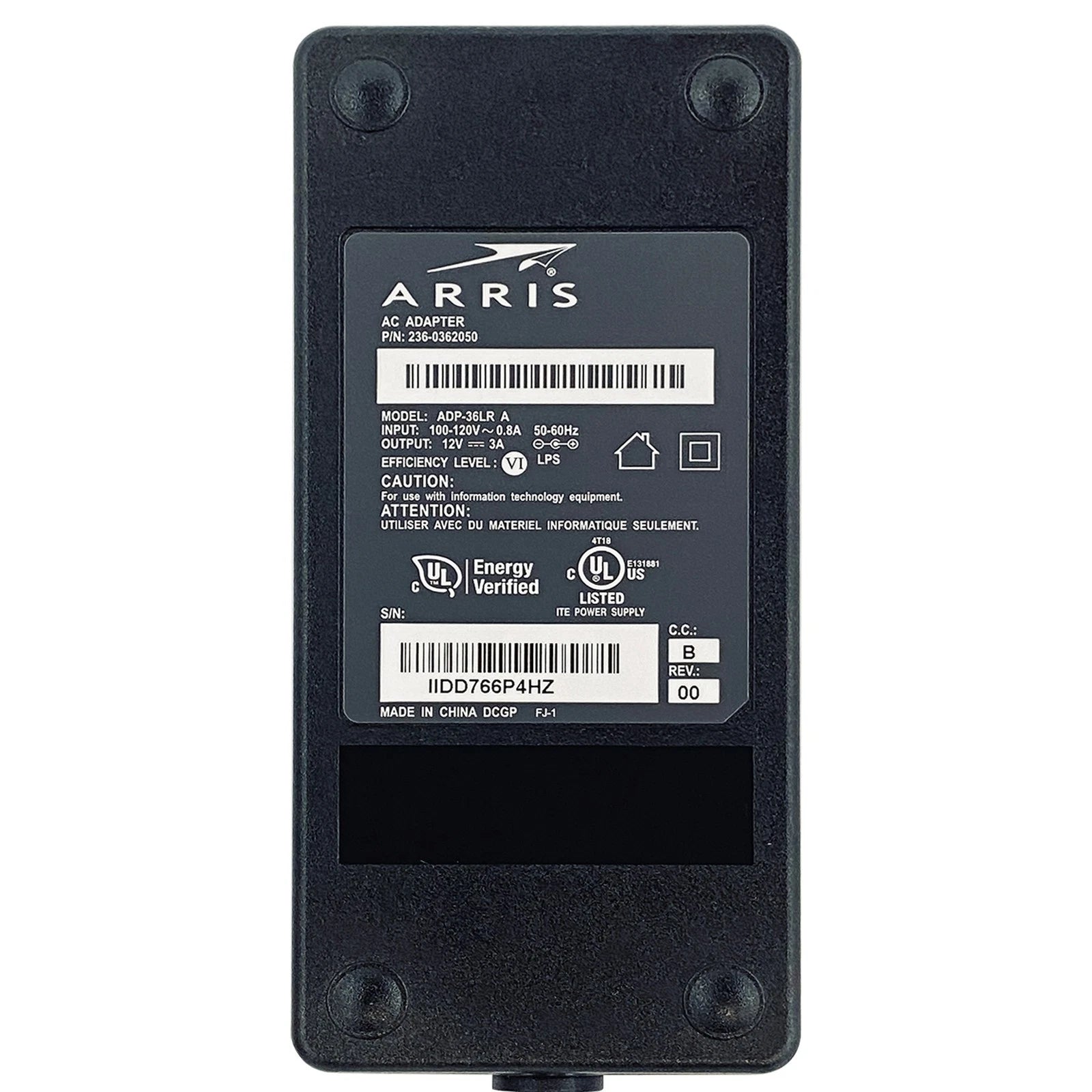 NEW Original Arris 36W AC Adapter 12V 3A ATS036T-P120 2-Pin??1 YEAR WARRANTY