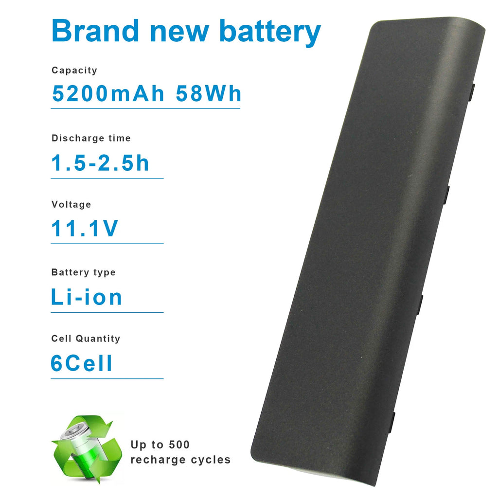 Notebook Spare Battery for HP/Compaq MU06 MU09 593553-001 593554-001 G62 CQ42