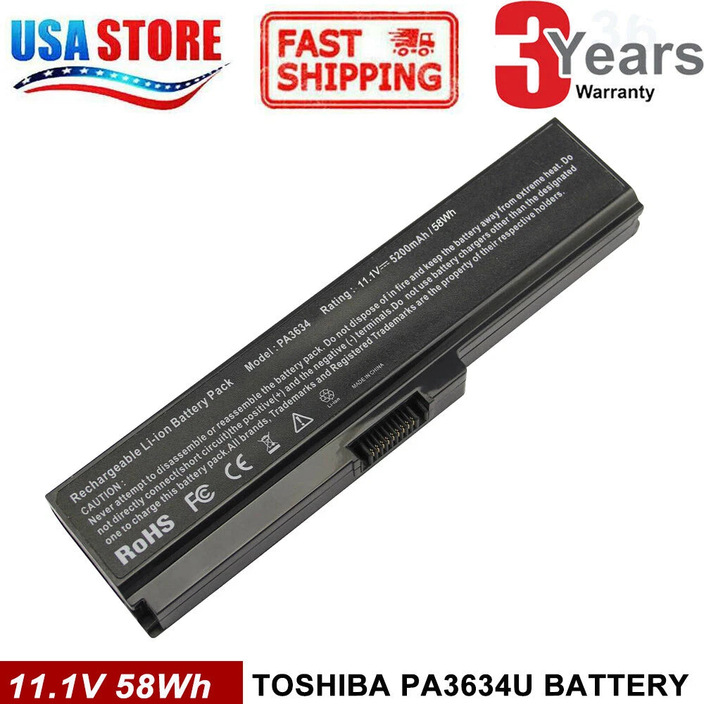 Notebook Battery PA3634U-1BRS For Toshiba Satellite A655 A665 C655 C655D C675 PC