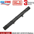 Battery For ASUS X551M Series A31N1319 A41N1308 X45LI9C YU12008-13007D Notebook